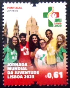 Selo postal de Portugal de 2023 Group of Youths M