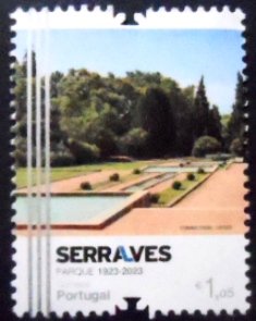 Selo postal de Portugal de 2023 View of Serralves Parque Central Parterre M