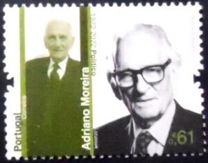 Selo postal de Portugal de 2023 Adriano Moreira M
