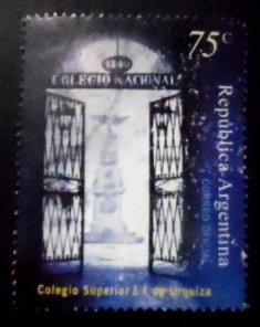 Selo postal da Argentina de 1999 College "Justo José de Urquiza" U