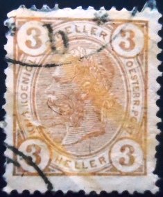 Selo postal da Áustria de 1905 Emperor Franz Joseph 3 U sev
