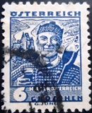Selo postal da Áustria de 1935 Vintner from Wachau Lower Austria U