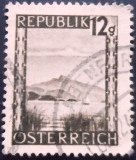 Selo postal da Áustria de 1945 Schafberg U