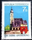 Selo postal da Áustria de 1990 Anniversary of Anthering U