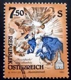 Selo postal da Áustria de 1994 Virgin Mary U