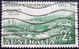 Selo postal da AUstrália de 1953 Sullivan Cove U
