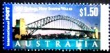 Selo postal da Austrália de 2000 Sydney Harbour Bridge U