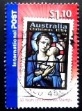 Selo postal da Austrália de 2007 Madonna Window U