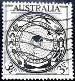 Selo postal da Austrália de 1954 Australian Antarctic Research U