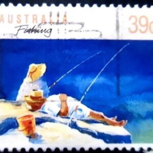 Selo postal da Austrália de 1989 Fishing U