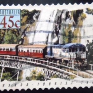 Selo postal da Austrália de 1993 Cairns Kuranda Tourist Train Queensland U