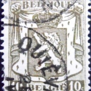 Selo postal da Bélgica de 1936 Small Coat of Arms 10 U