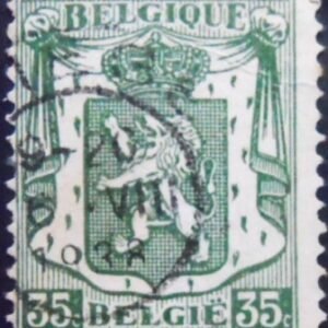 Selo postal da Bélgica de 1936 Small Coat of Arms 35 U