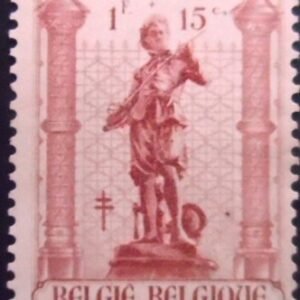 Selo postal da Bélgica de 1943 Armourer by Jean Van den Kerckhove N