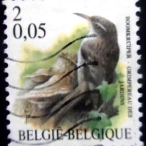 Selo postal da Bélgica de 2000 Short-toed Treecreeper U