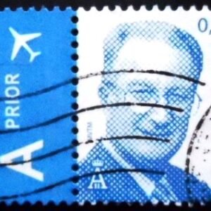 Selo postal da Bélgica de 2005 King Albert II new type MVTM U