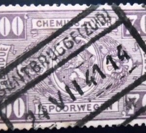 Selo postal da Bélgica de 1941 Coat of Arms 7 U E sev