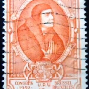 Selo postal da Bélgica de 1952 Johann Baptista of Taxis U