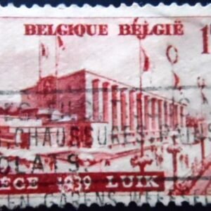 Selo postal da Bélgica de 1938 International Water Exhibition U