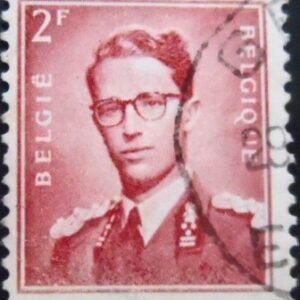 Selo postal da Bélgica de 1953 King Baudouin Type Marchand 2 U