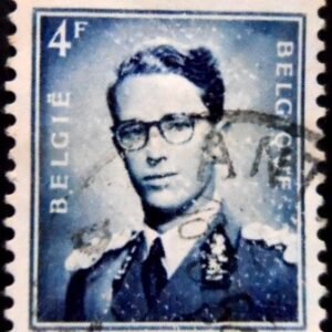 Selo postal da Bélgica de 1953 King Baudouin Type Marchand 4 U sev