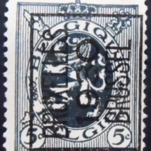 Selo postal da Bélgica de 1929 Heraldic Lion Precancelled 5