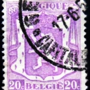 Selo postal da Bélgica de 1936 Small Coat of Arms 20 U