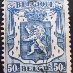 Selo postal da Bélgica de 1936 Small Coat of Arms 50 U