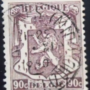 Selo postal da Bélgica de 1946 Small Coat of Arms 90 U