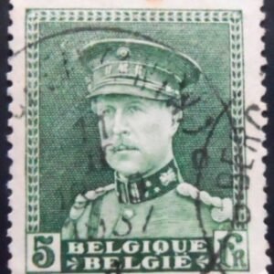 Selo postal da Bélgica de 1931 King Albert I 5 U