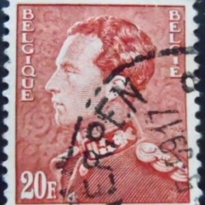 Selo postal da Bélgica de 1941 King Leopold III Poortman 20 U sev