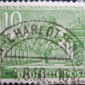 Selo postal de Berlin de 1949 Colonnade at the Kleistpark U