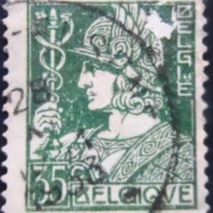 Selo postal da Bélgica de 1932 Mercurius 35 U