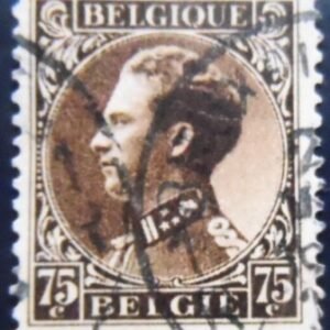 Selo postal da Bélgica de 1934 King Leopold III Profile to the Left 75 U