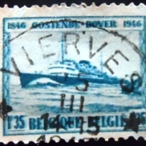 Selo postal da Bélgica de 1946 Prince Baudouin U
