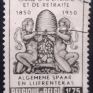 Selo postal da Bélgica de 1950 Savings Bank U