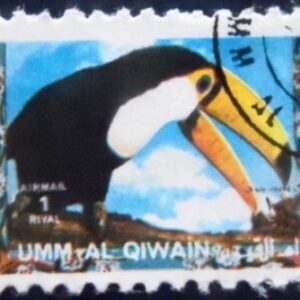 Selo postal de Umm Al Quwain de 1972 Toco Toucan (Ramphastos toco) U