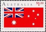 Selo postal da Austrália de 1991 Australian Merchant Marine Ensign U