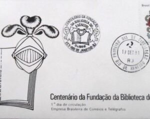 FDC Oficial 243 de 1981 Centenário Biblioteca Exército RJ 207