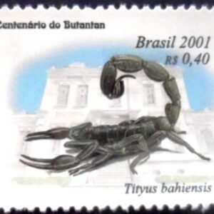 Selo postal do Brasil de 2001 Tityus bahiensis N