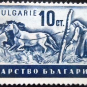 Selo postal da Bulgária de 1941 Peasant N