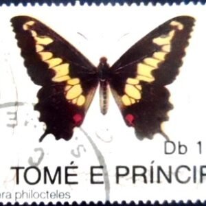Selo postal de S. Tomé e Príncipe de 1992 Swallowtail NCC
