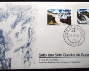 FDC Oficial 250 de 1982 Salto das Sete Quedas do Guaíra FDC 982