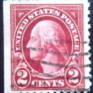 Selo postal dos Estados Unidos de 1923 George Washington 2 U W2FIDI
