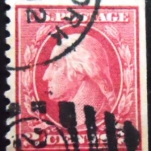 Selo postal dos Estados Unidos de 1923 George Washington 2 U W2FIDI