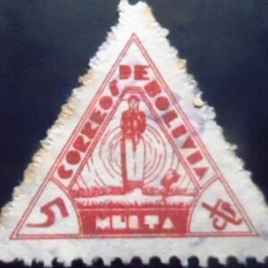 Selo postal da Bolívia de 1938 Symbol of Youth 5 U