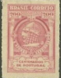 Selo postal do Brasil de 1941 D. Afonso Henriques N