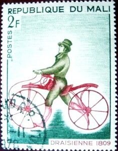 Selo postal do Mali de 1968 Draisine 1809