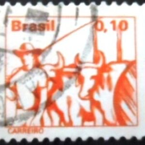 Imagem similar à do selo postal do Brasil de 1979 Carreiro U
