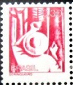 Selo postal do Brasil de 1979 Seringueiro N